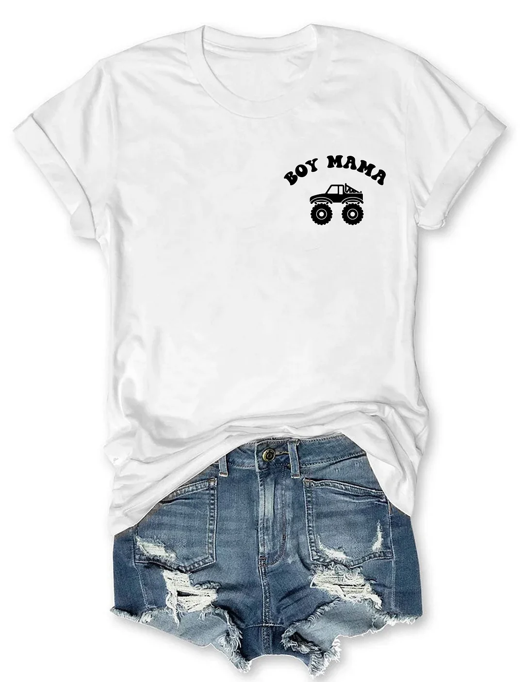 Boy Mama Monster Truck T-shirt
