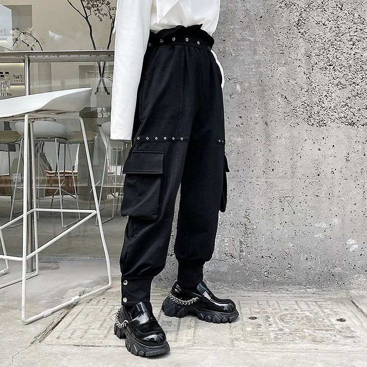 H1351P85 Metsoul Darkwear Pants-dark style-men's clothing-halloween