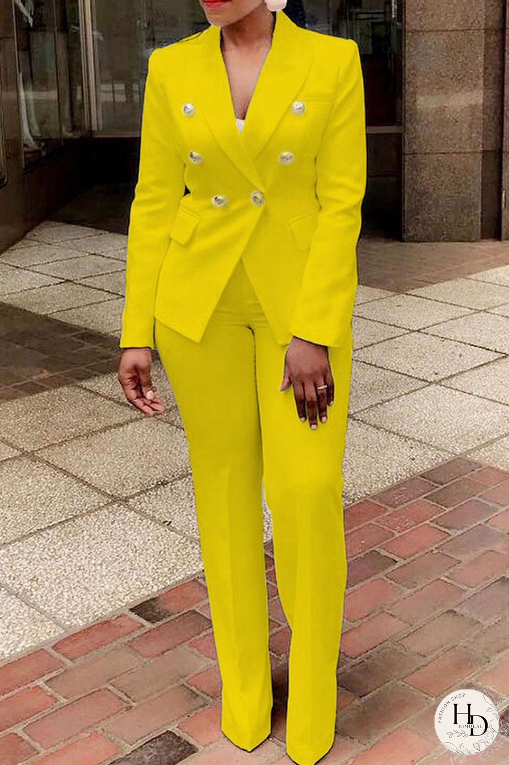 White Casual Solid Patchwork Buttons Turn-back Collar Plus Size Two Pieces