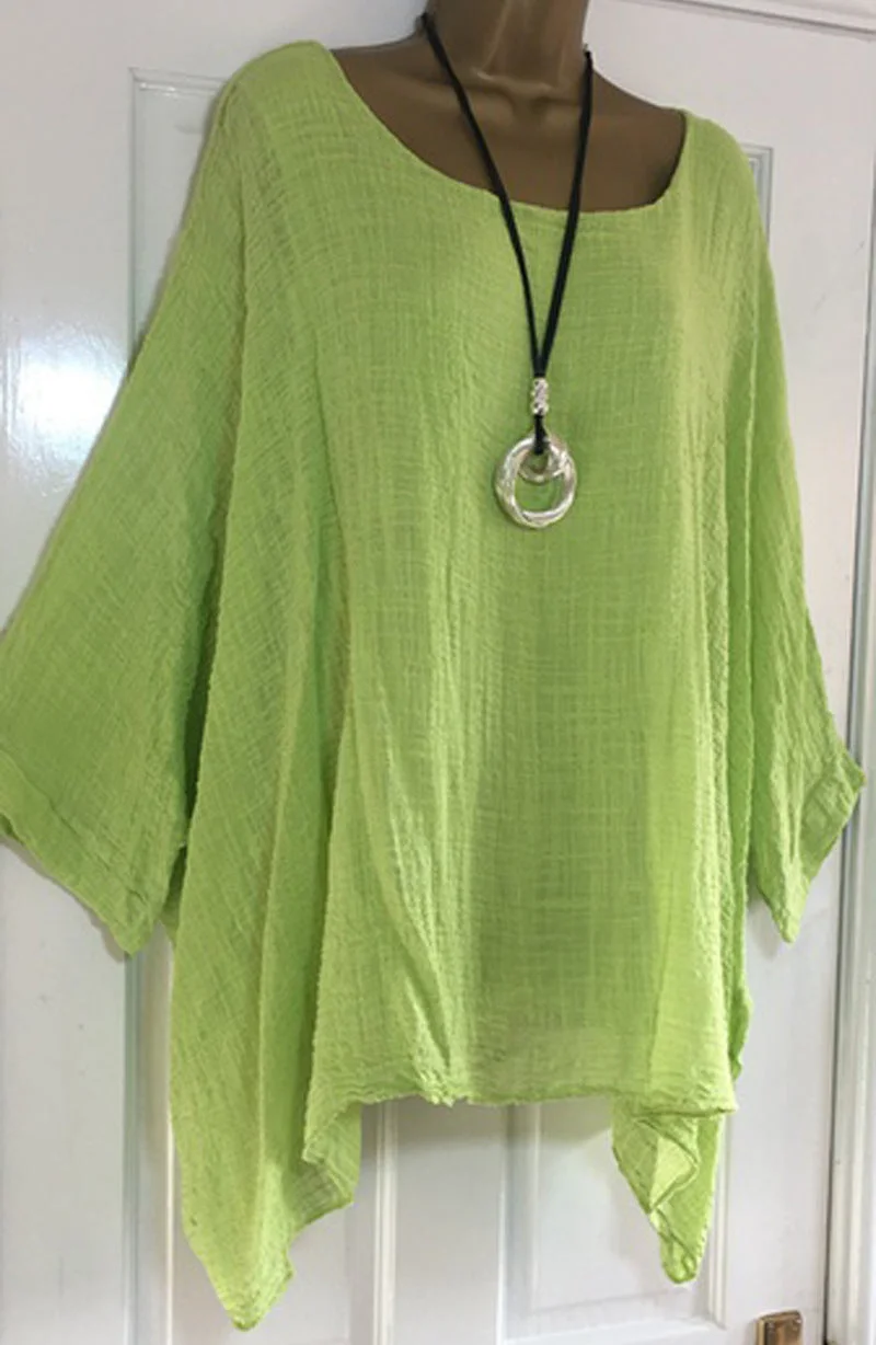 Brownm Fresh And Sweet Long Sleeve Top Loose-fitting Batwing T-shirt