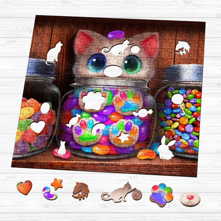 Ericpuzzle™ Ericpuzzle™Toe Beans Candy Wooden Puzzle