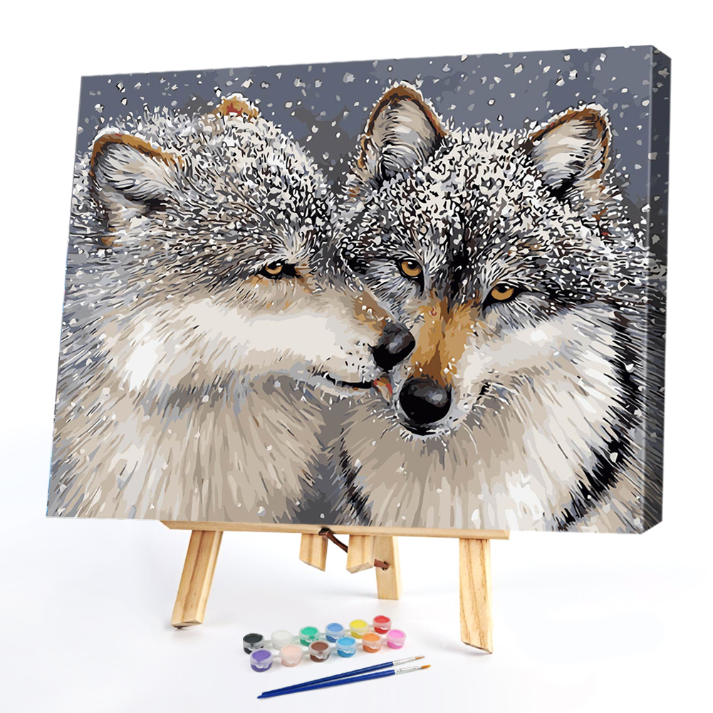 

40*50CM - Paint By Numbers - Wolf, 501 Original
