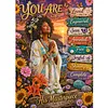Coast Black Prayer Lady Special Shaped 5D DIY Partial Drill Diamond Painting Kits for Adults Beginners Home Decor Diamond Dots Paintings Diamond Art Kit 11.81x15.75inch