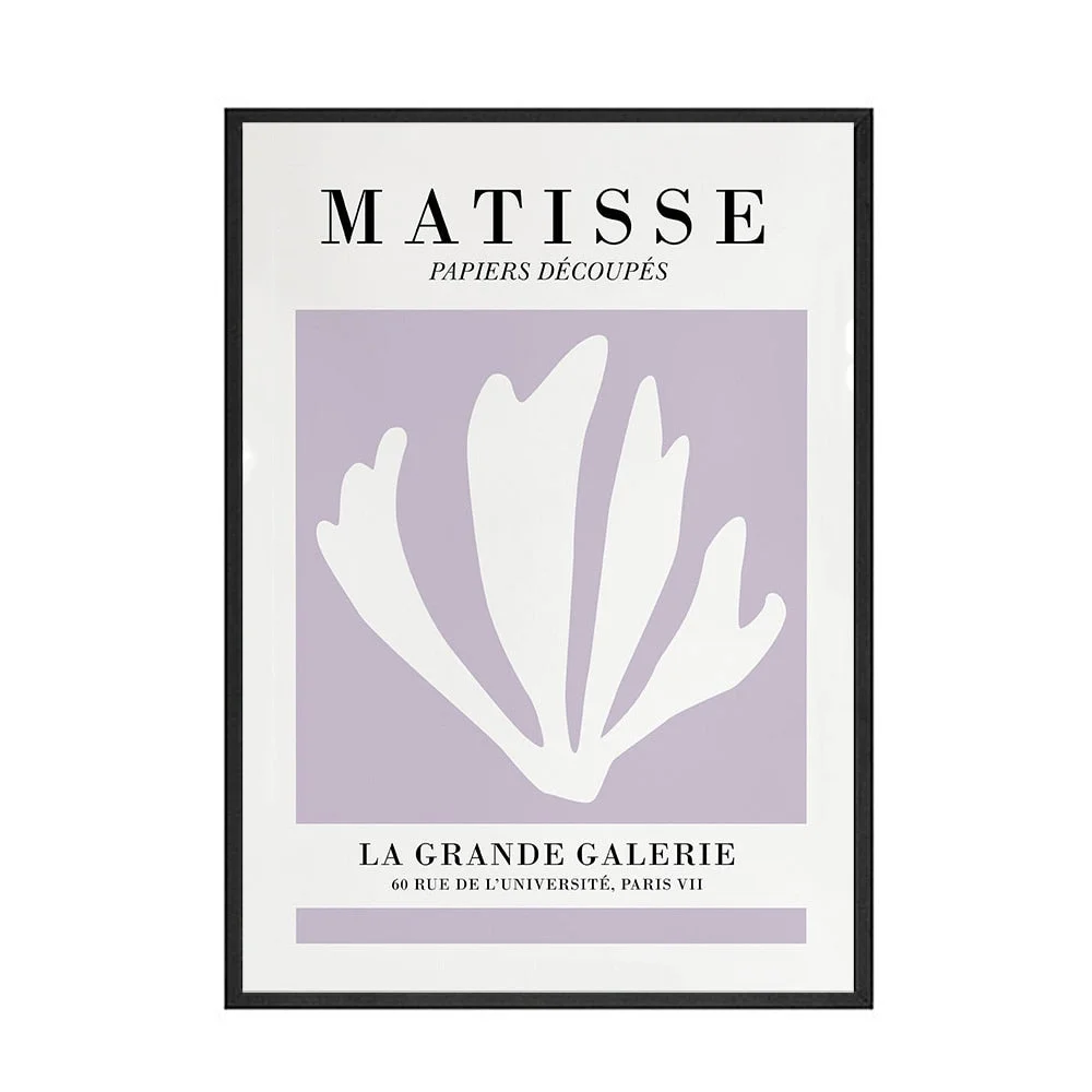 Matisse Vintage Poster and Prints Canvas Art Flower Line Painting Morandi Color Wall Art Decorative Picture Home Living Room