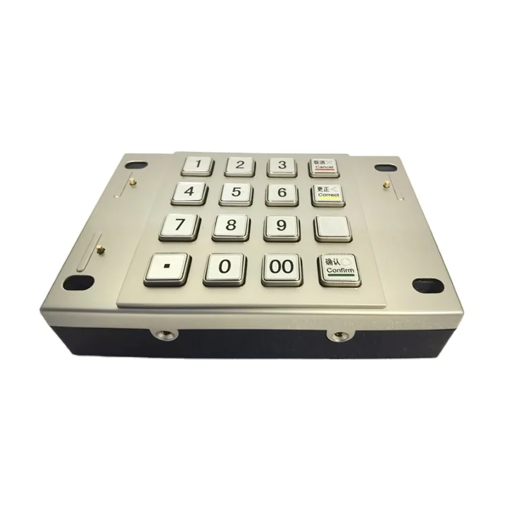 RFID E-payment kiosk keyboard encrypted pin pad PCI 2.0 compliance keypad