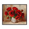 Poppy - 11CT Stamped Cross Stitch - 43*50cm - Flower