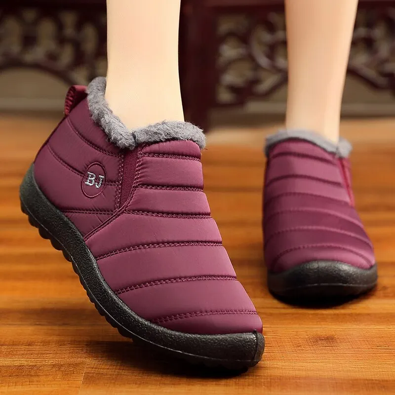 Men Snow Boots 2019 Men Boots Winter Shoes Fashion Men Ankle Boots Waterproof Shoes Warm Fur Slip On Male Shoes