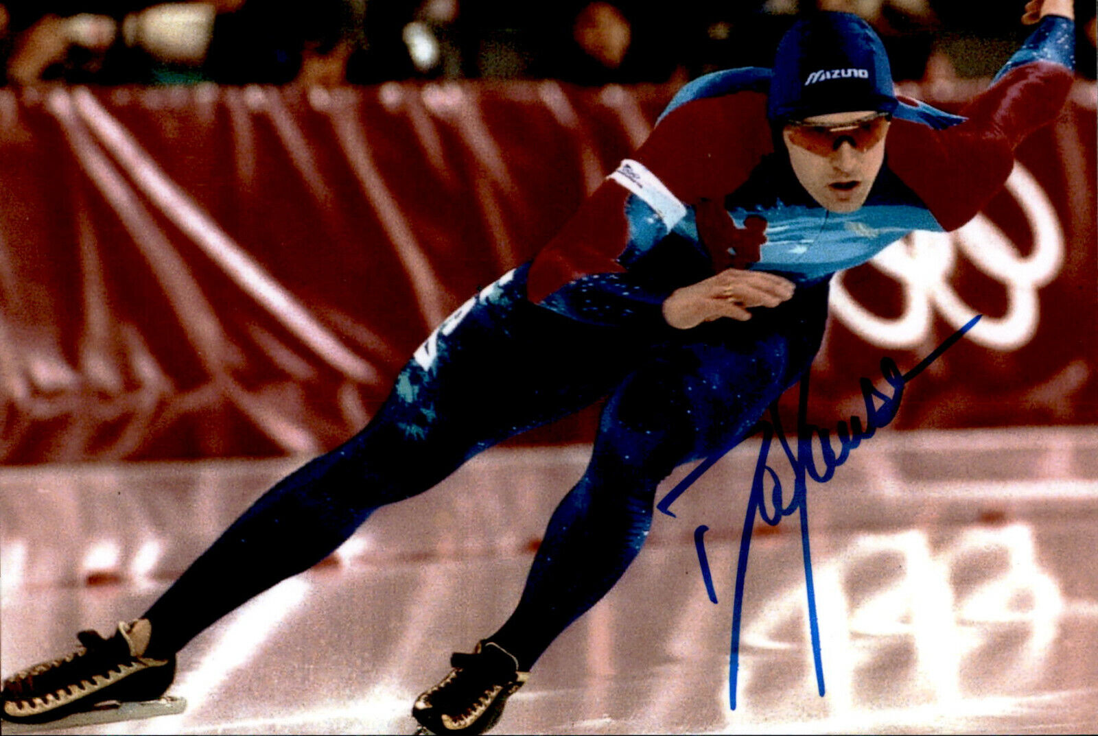 Dan Jansen SIGNED autographed 4x6 Photo Poster painting SPEED SKATING OLYMPIC GOLD MEDALIST #3