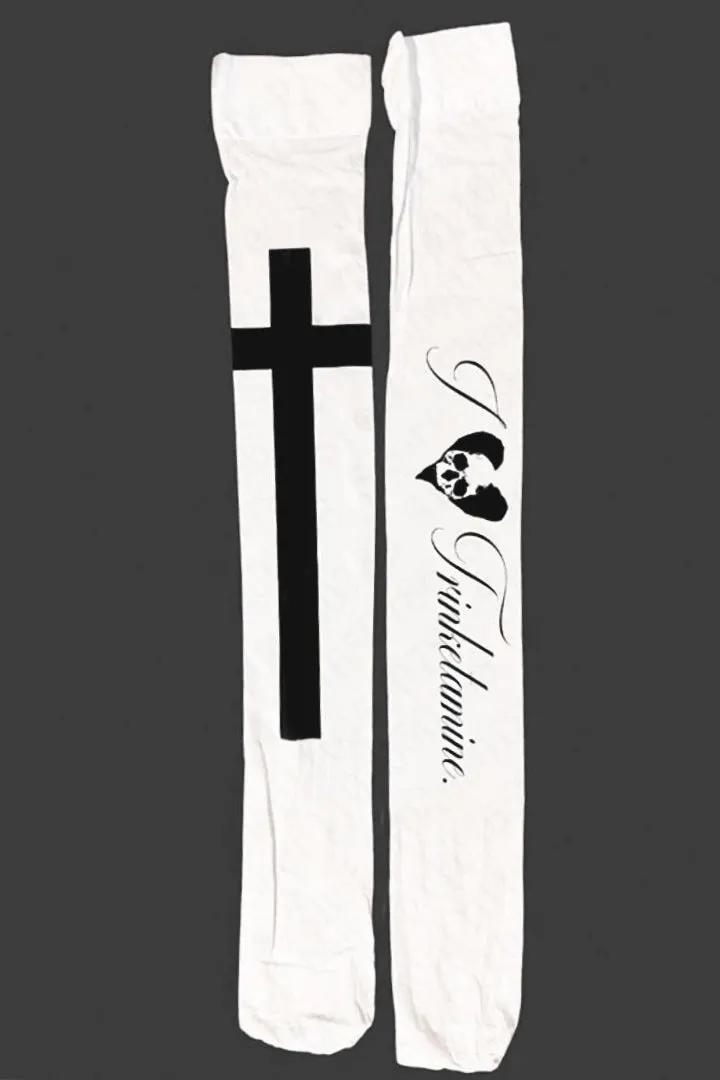 Gothic Punk Skull Print Socks