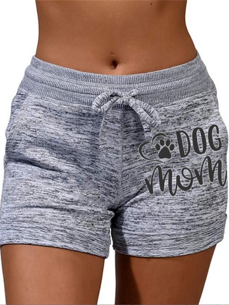 Artwishers Dog Mom Paw Print Comfy Shorts