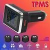 Car Tire Pressure Monitor System Temperature Alarm w/ External Sensors
