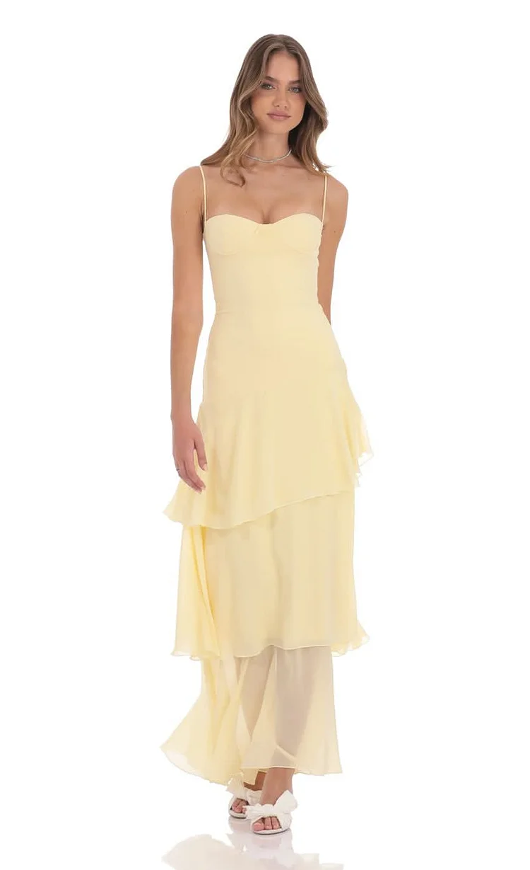 MARA | RUFFLE MAXI DRESS