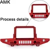 AMK Aluminum Alloy RC Crawler Car Front Rear Bumper with Tow Hook Winch Base for 1/6 SCX6 Jeep JLU Wrangler 4WD Upgrade Parts-2 in 1 Blue (2 in 1 Blue)