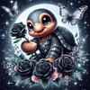 Rose Turtle-11CT Stamped Cross Stitch 40*40cm/15.75*15.75in tapestrymarket