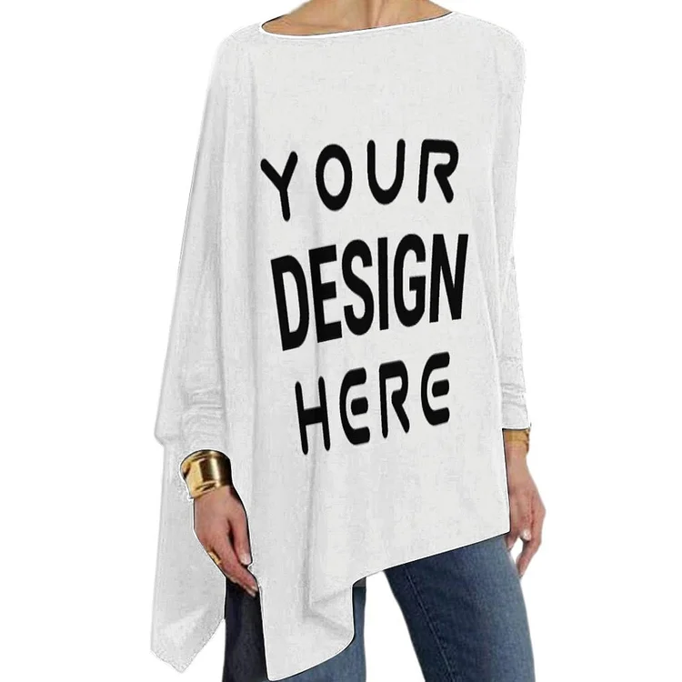 Personalized Design Women's Pullover Long Sleeve T-shirt Full Print