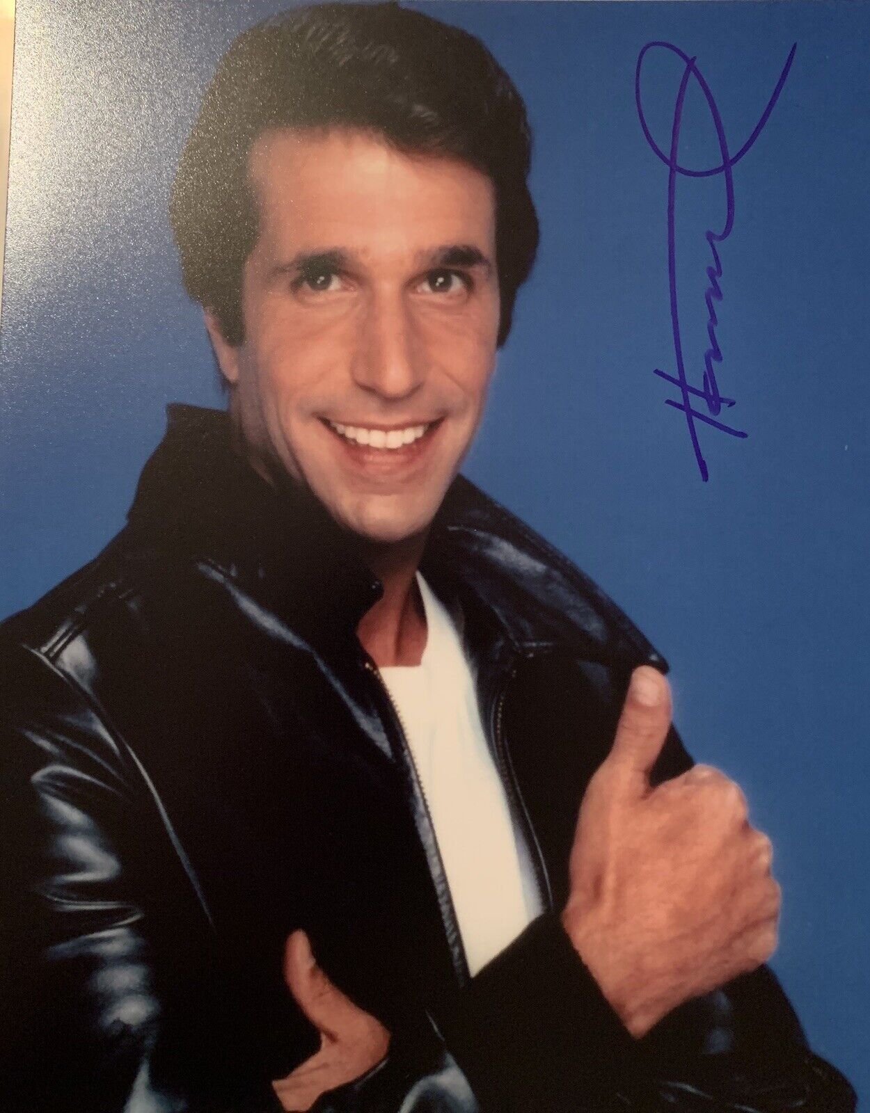 henry winkler signed 8x10 Photo Poster painting Pic Happy Days