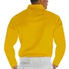 T-shirt da uomo a maniche lunghe con risvolto Waffle