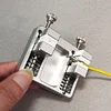 Heavy-duty aluminum soldering clamp with temperature-resistant jaw for circuit board mounting