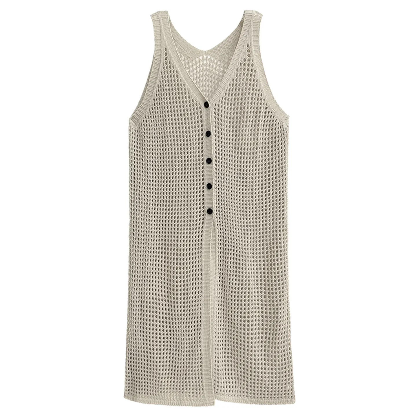Personalized mesh sweater & solid-color dress set