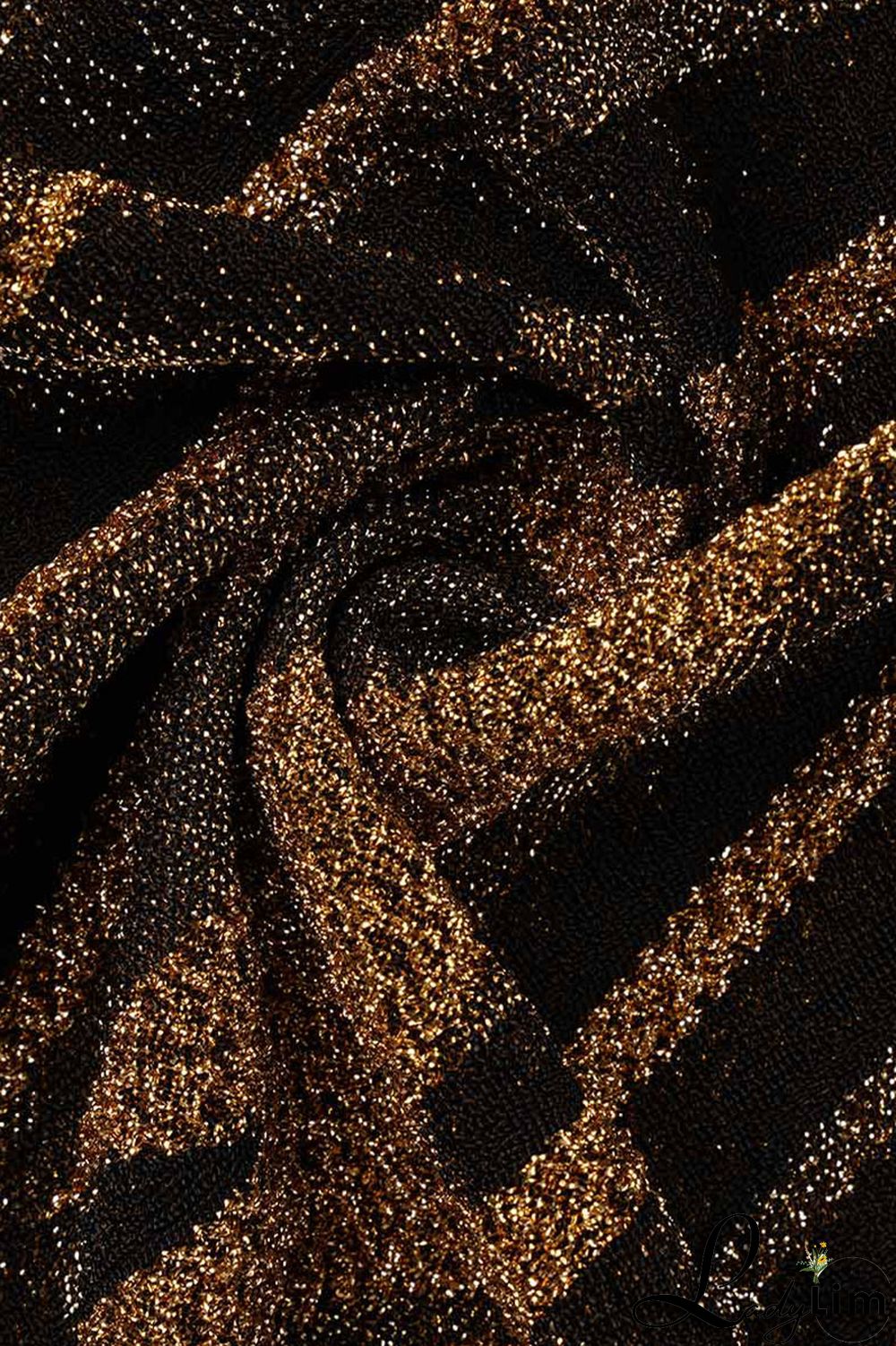 Gold Sexy Patchwork Off the Shoulder Off The Shoulder Dresses