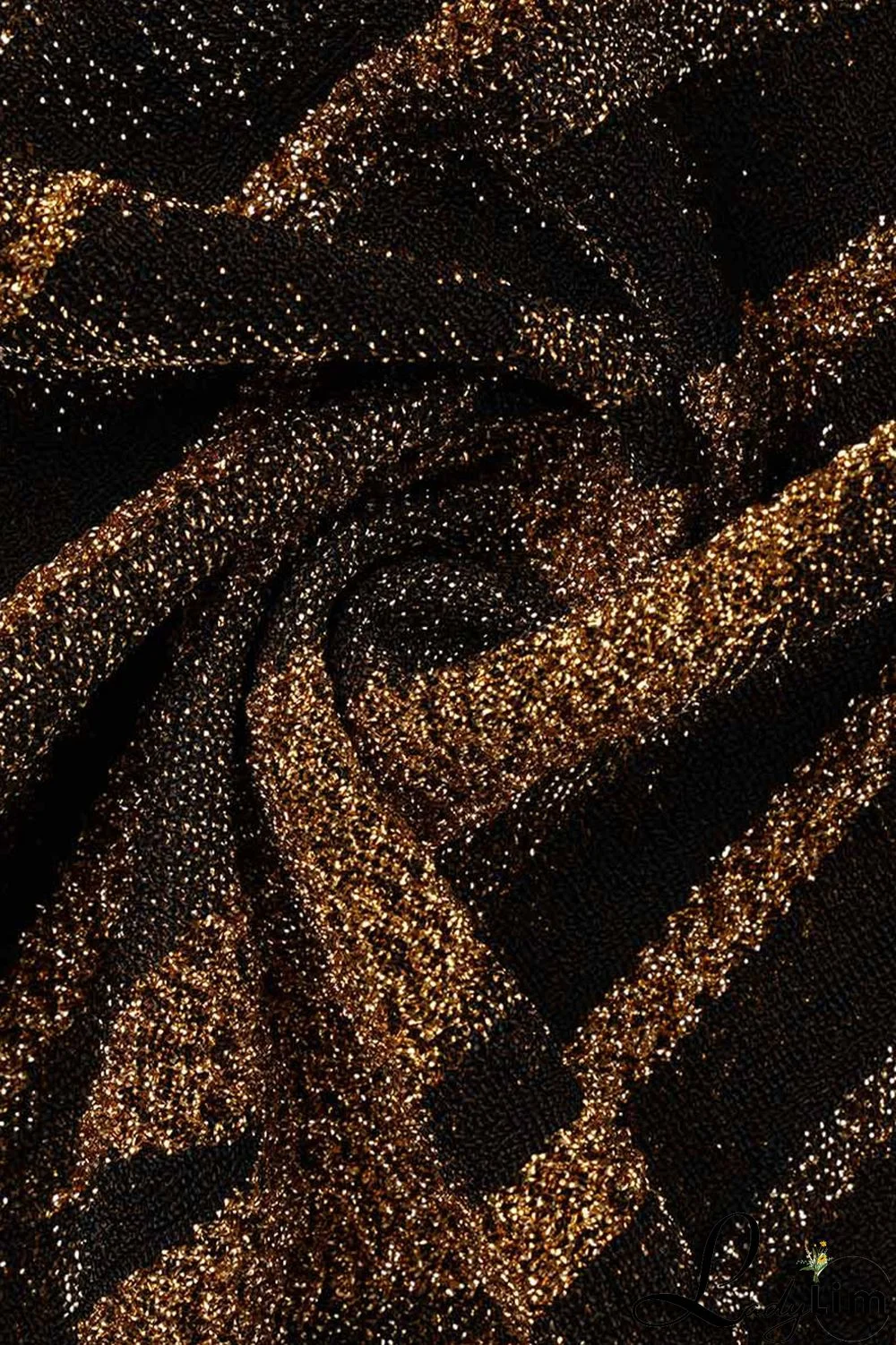 Gold Sexy Patchwork Off the Shoulder Off The Shoulder Dresses