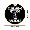 No trespassing - Round Metal Tin Signs(12*12Inch)