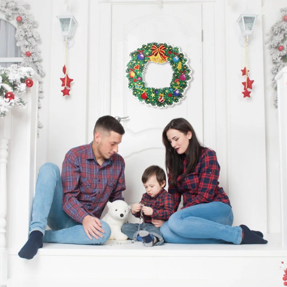 Diamond Paint Crystal Art Wreath - Christmas Bells