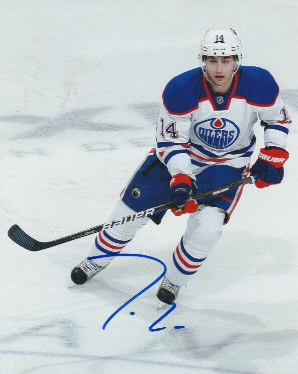 JORDAN EBERLE SIGNED EDMONTON OILERS 8x10 Photo Poster painting #1 Autograph PROOF!