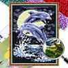 Bead Embroidery - Partial Printed 9CT Dolphin(28x20 CM)