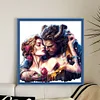 Disney-Beauty And The Beast-18CT Stamped Cross Stitch 40*40cm/15.75*15.75in