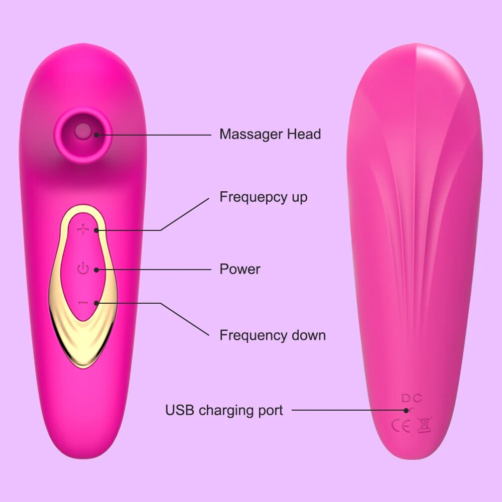 Klitoral sugende vibrator med 10 moduser