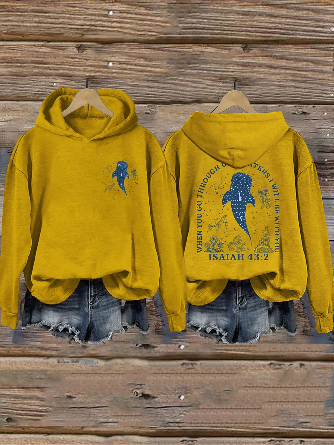 When You Go Through Deep Waters Hoodie