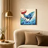 DIY Pre-Framed Whale Button Art Canvas Kit