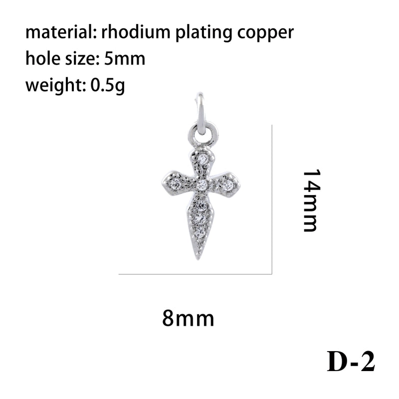 Elegant Minimalist Bee Dragonfly Butterfly Copper Plating Inlay Zircon 18k Gold Plated Charms