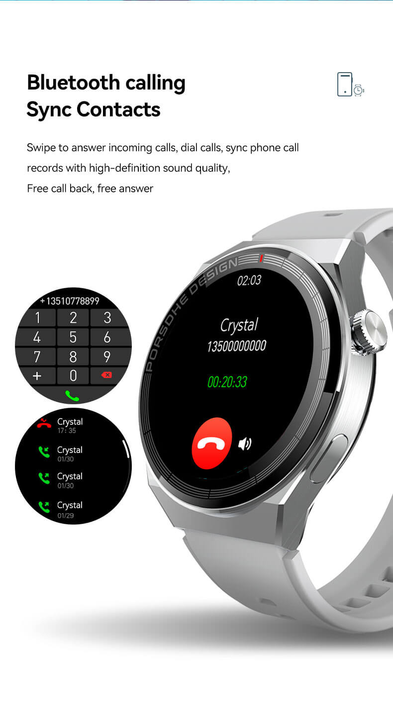 Findtime Smart Watch with ECG Monitoring Bluetooth Calling NFC AI Voice Assistant