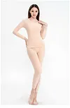 Cationic Warm Women's Seamless Underwear Suit