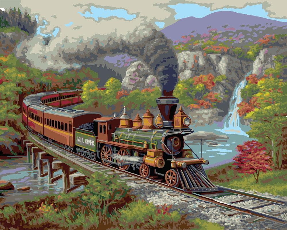 

Fall River Train – Paint By Numbers - 40*50CM, 501 Original