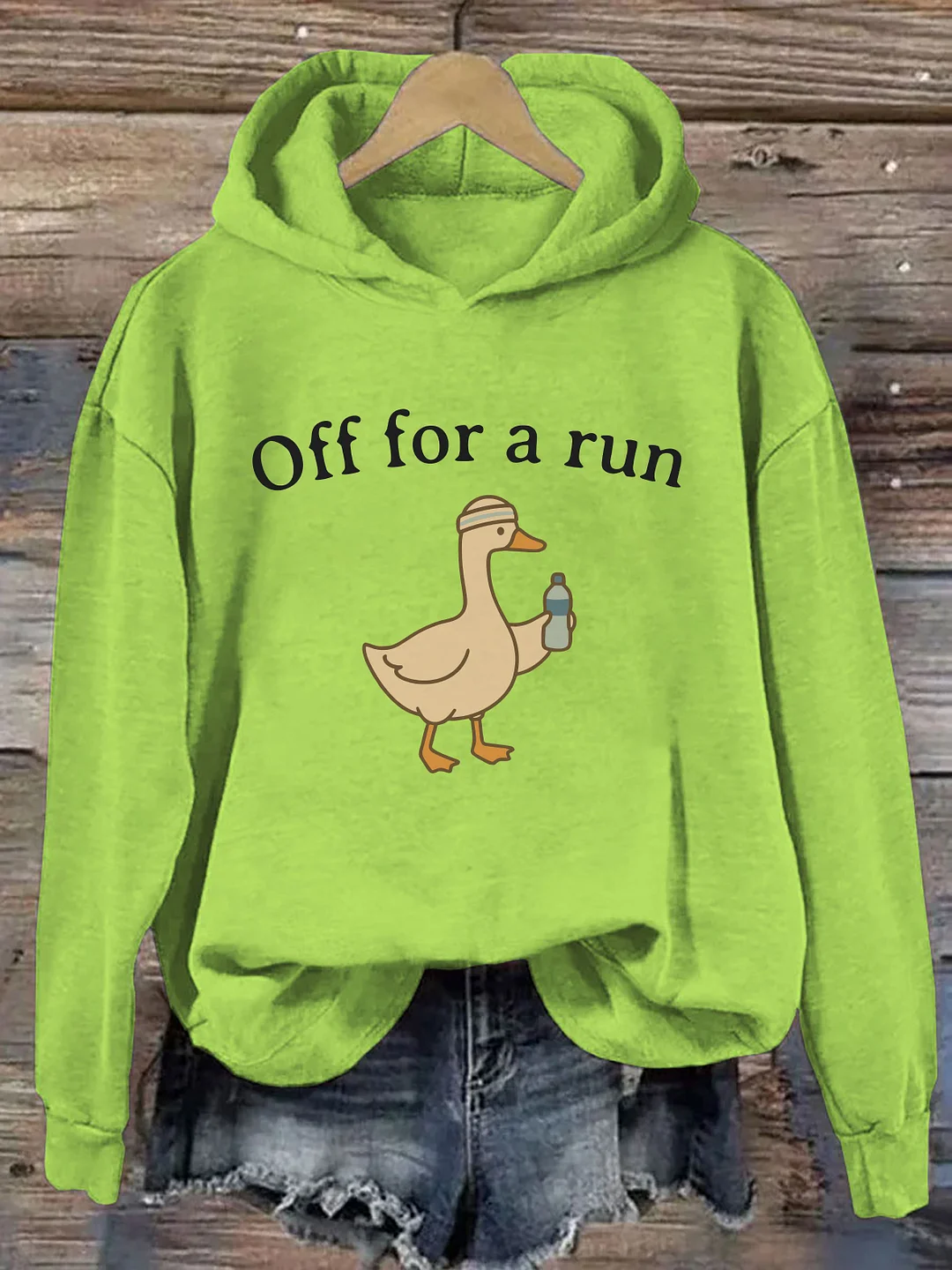 Off For A Run Goose Hoodie