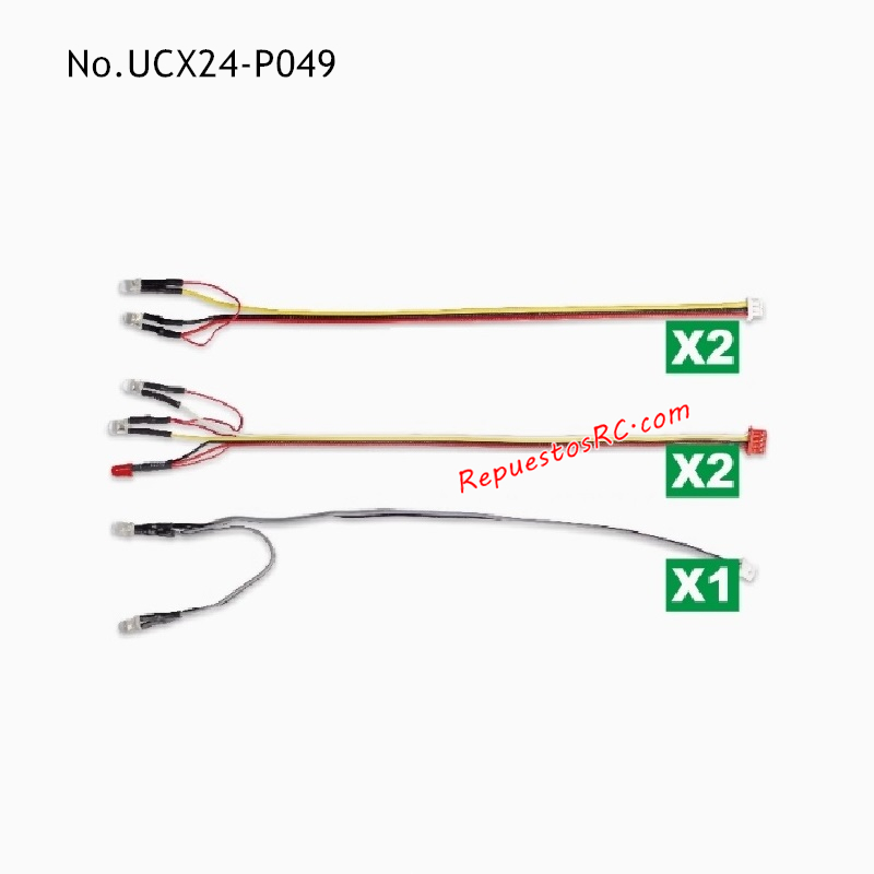 UDIRC UCX2402 Piezas de Mejora para Coches RC Luz UCX24-P049
