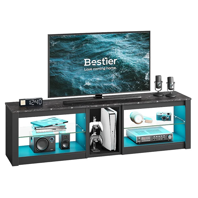 Bestier TV Stand for 70 inch TV, Gaming Entertainment Center