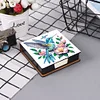 Boîte de notes d’art 5D en polycarbonate avec 160 feuilles de papier porte-bloc-notes (oiseau)