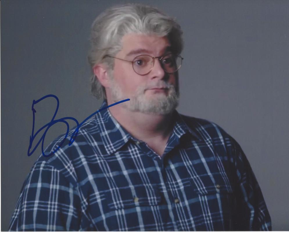 BOBBY MOYNIHAN SIGNED 'GEORGE LUCAS' SNL SATURDAY NIGHT LIVE 8X10 Photo Poster painting w/COA