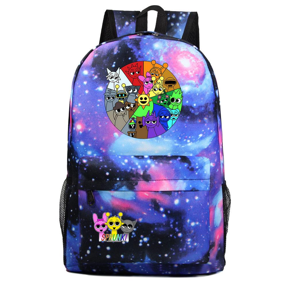 Mayoulove Sprunki Backpack Lightweight Design with Multiple Pockets for School Adventures-Mayoulove