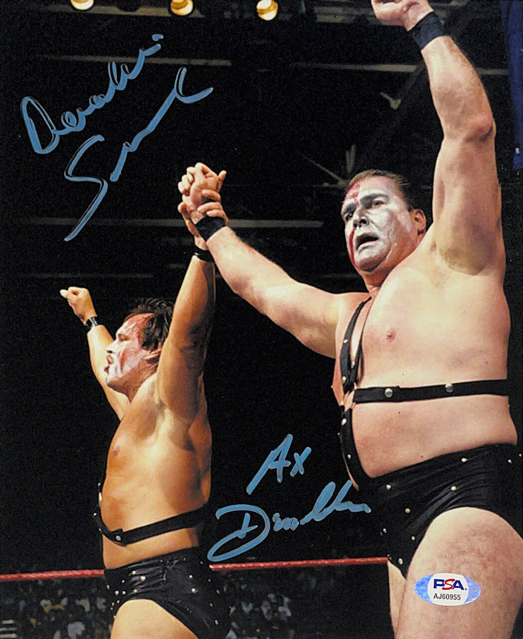 WWE DEMOLITION AX AND SMASH HAND SIGNED AUTOGRAPHED 8X10 Photo Poster painting WITH PSA COA 6