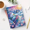 (US Local)Snowman Special Shaped 5D DIY Diamond Art Painting Notebook Kit for Beginners