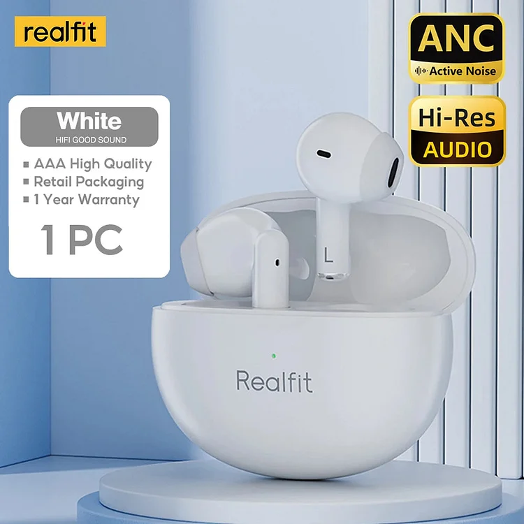 ⚡🌠Realfit F2 Pro Bluetooth Earphones ANC Active Noice Cancellation TWS Wireless Earbuds Wholesale for Lenovo Xiaomi realme