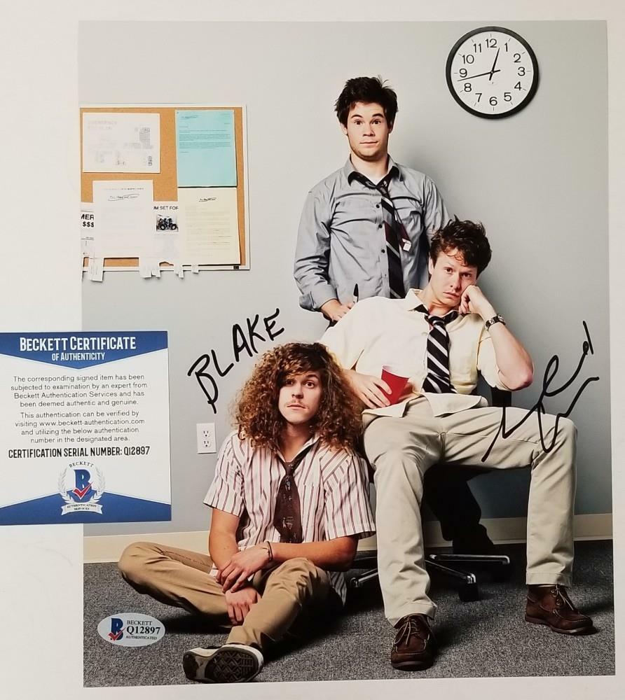 Blake Anderson & Anders Holm signed Workaholics 8x10 Photo Poster painting BAS COA Beckett