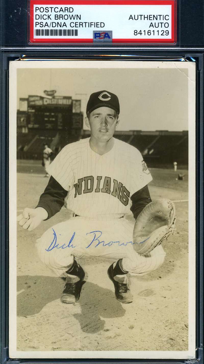 Dick Brown Psa Dna Autograph Photo Poster painting Postcard Authentic Hand Signed