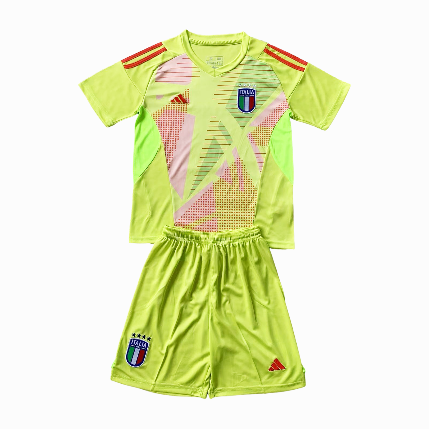 Italy 2024 Goalkeeper Kids Kit - Light Green