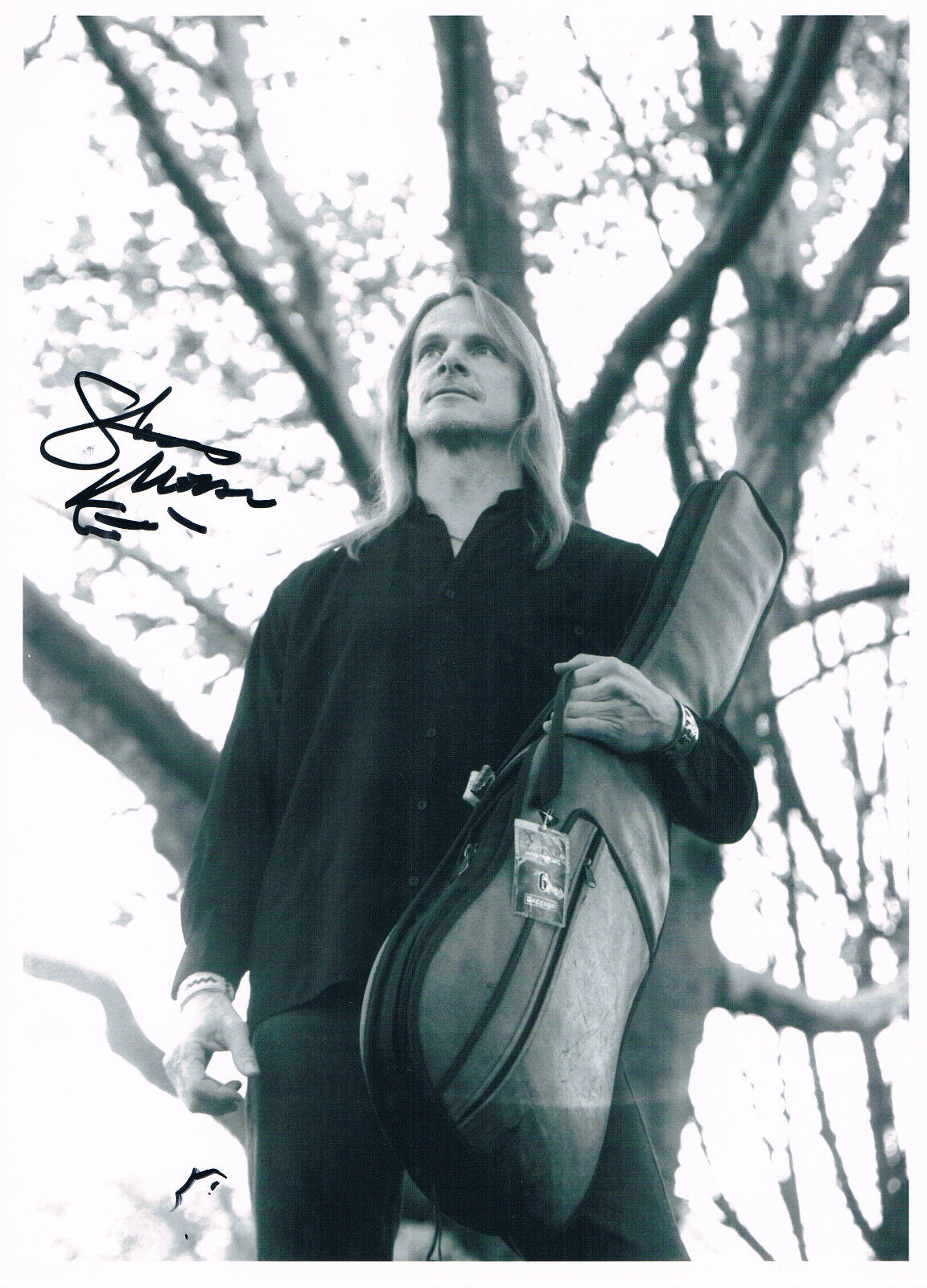 Deep Purple Steve Morse 1954- genuine autograph Photo Poster painting 8x11